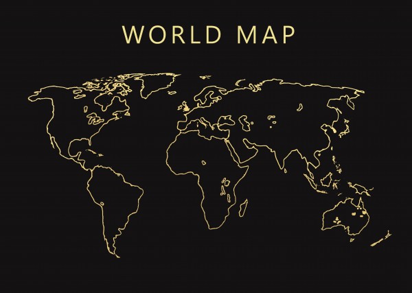 World Map 1 by Radiy Bohem